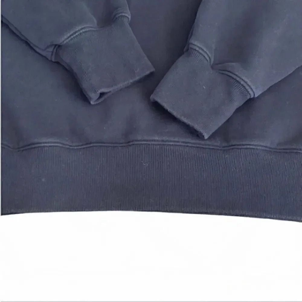 Hollister Black oversized zip up pullover unisex sweatshirt SZ M - Picture 7 of 10